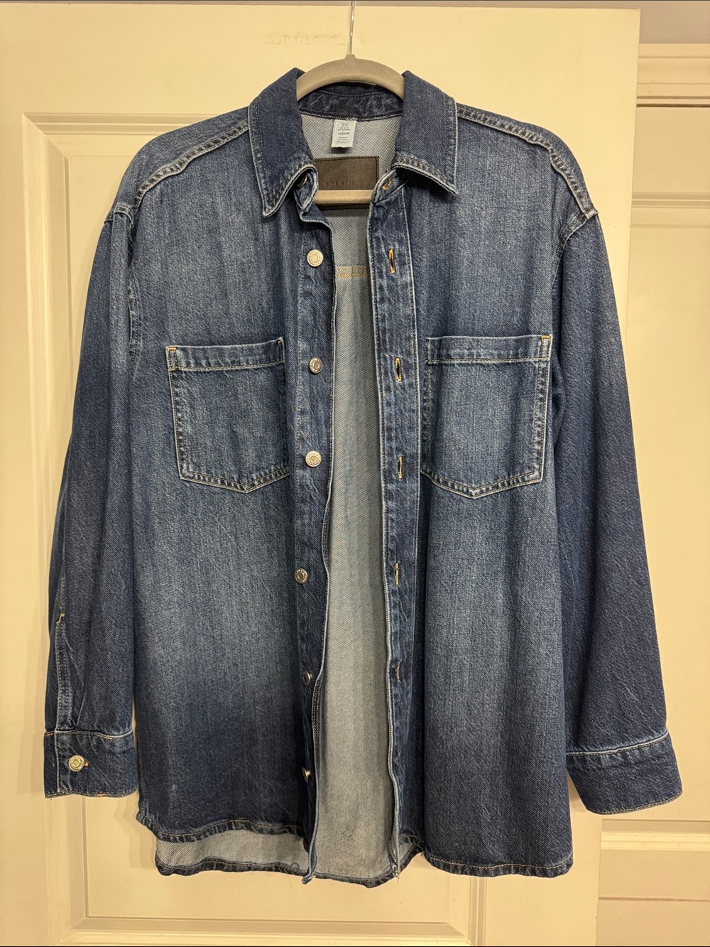 H&M Faded Blue Denim Button-Up Jacket